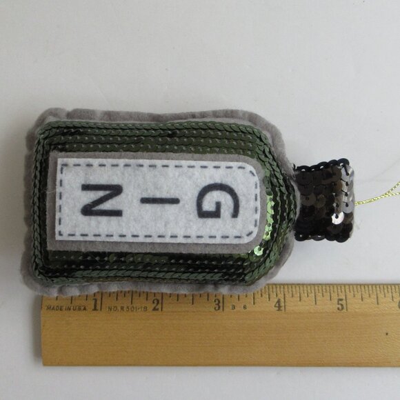 3 Wondershop Target Sequin & Felt Plush Liquor Bottle Christmas Ornaments 2024 - Picture 3 of 14